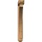 Ekena Millwork Thorton Arts and Crafts Smooth Bracket w/ Offset Brace, Western Red Cedar, 5 1/2"W x 38"D x 44"H BKT0604X38X44THR03SWR - alternate 3